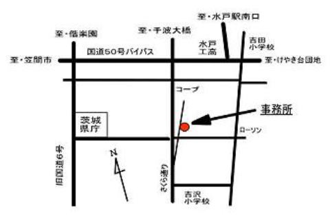 事務所の地図